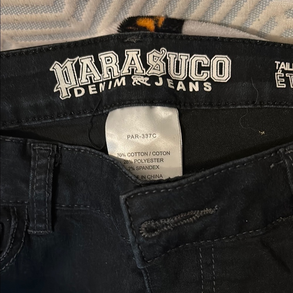 Parasuco Black Denim Jeans Classic Style